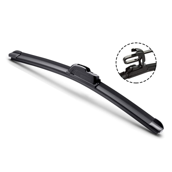13" ALL SEASON U or J Hook BRACKETLESS WINDSHIELD WIPER BLADES