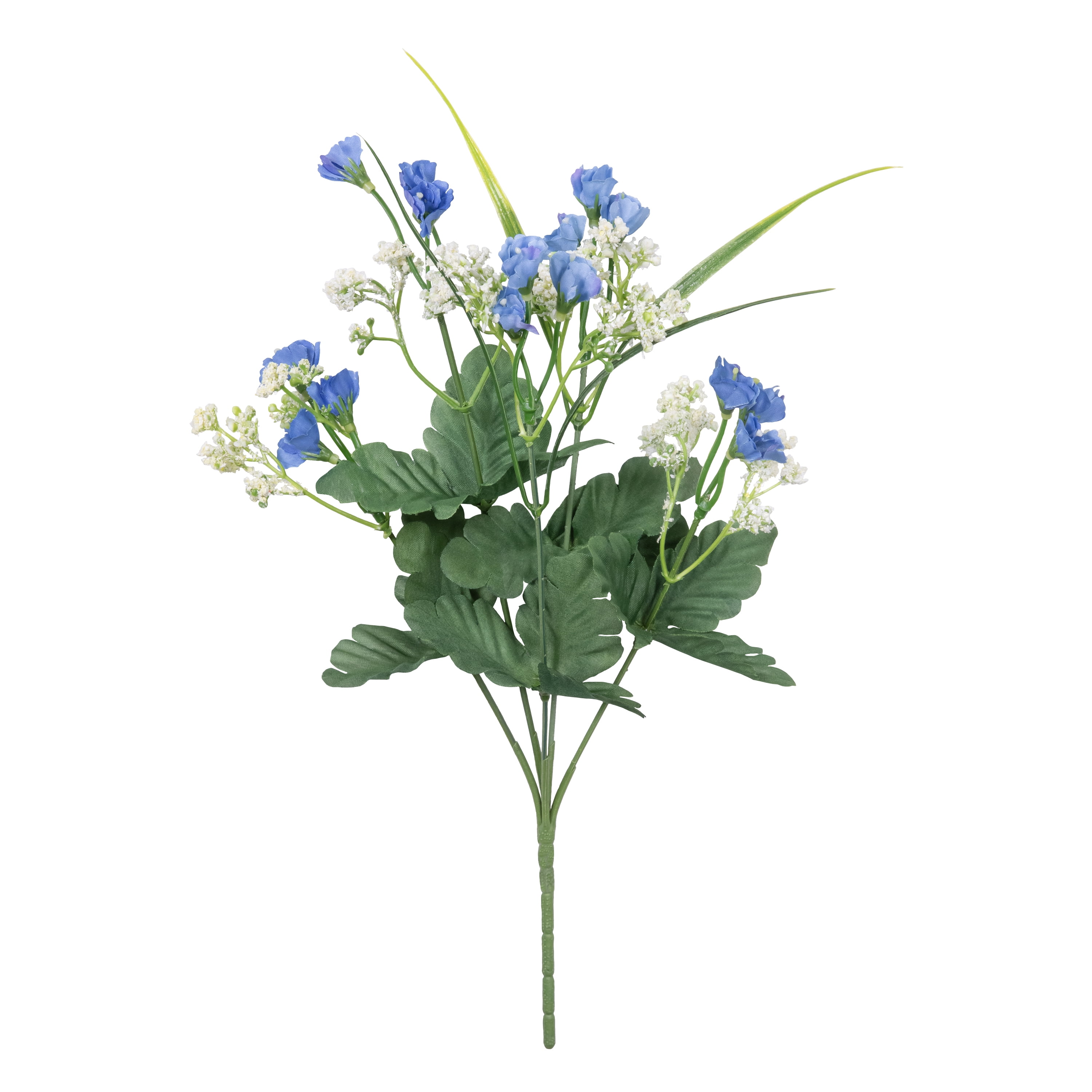 13" Artificial Silk Blue Myosotis Spring Pick, for Indoor Use, by Mainstays