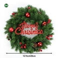 thumbnail image 1 of 13'' Artificial Unlit Christmas Wreath Floral Outdoor PVC for Door Christmas Decorations, Type 4, 1 of 5