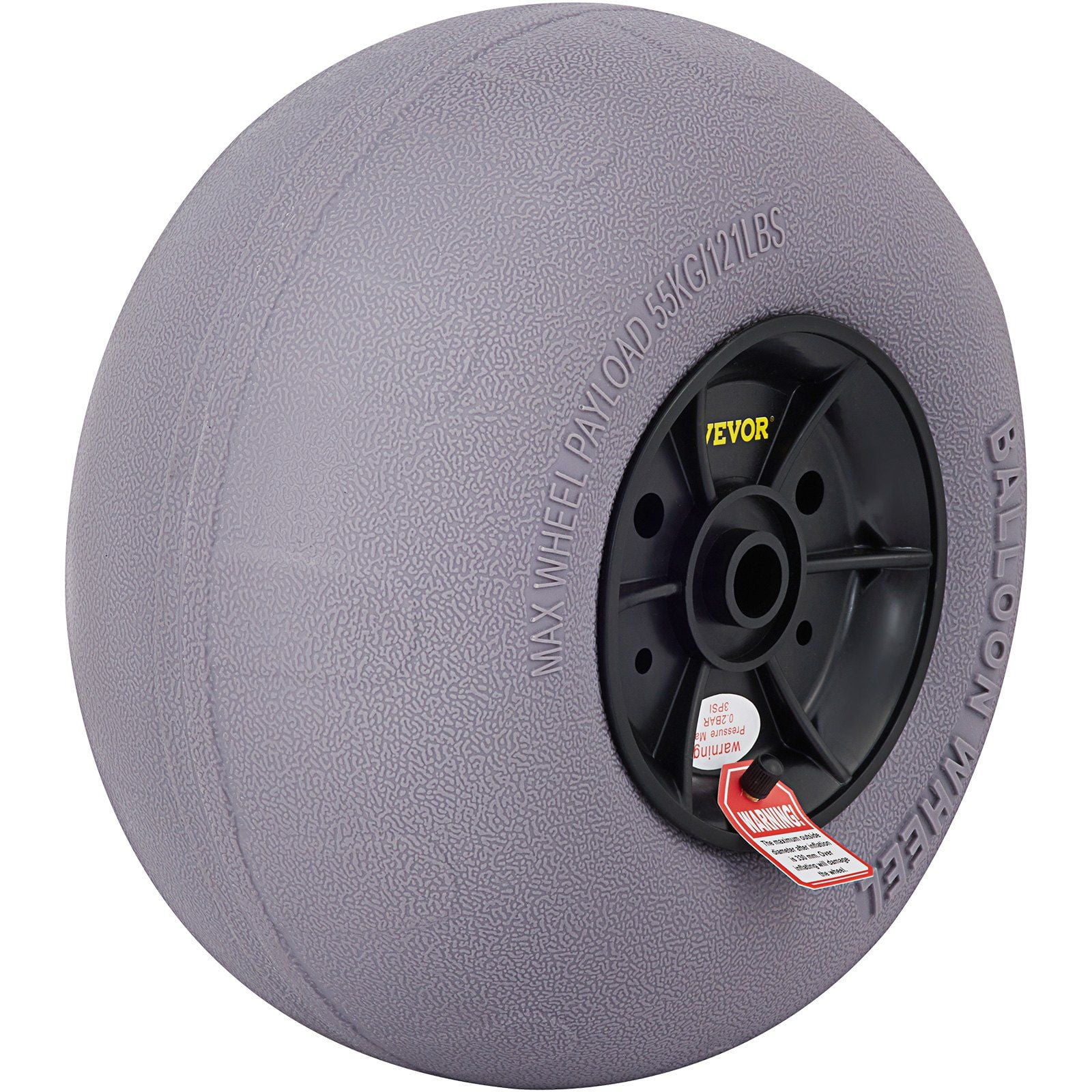 13'' Beach Balloon Wheels - Sand Tires for Kayak/Canoe Cart, Dolly & Buggy - TPU Air-Filled Replacement Tires w/Free Pump, 2-Pack