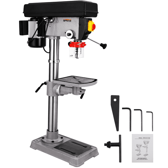 13" Benchtop Drill Press with 7.5A Pure Copper Motor, Variable Speed 288-3084 RPM, Durable Tabletop Drilling Machine for Wood and Metal