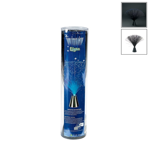 13" Black Fiber Optic Lamp - Home Decor - 1 Piece