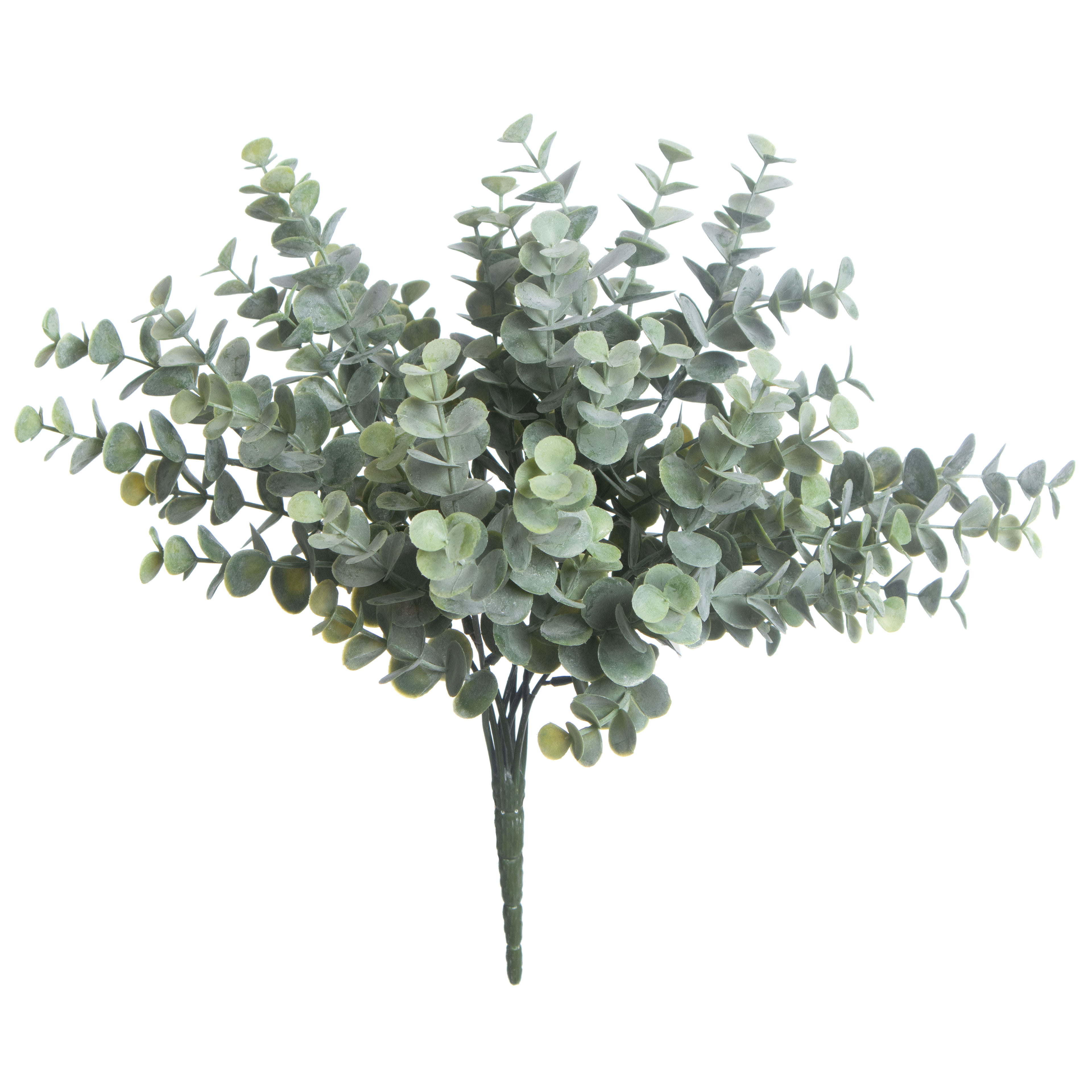 13" Blue and Green Faux Eucalyptus Bush