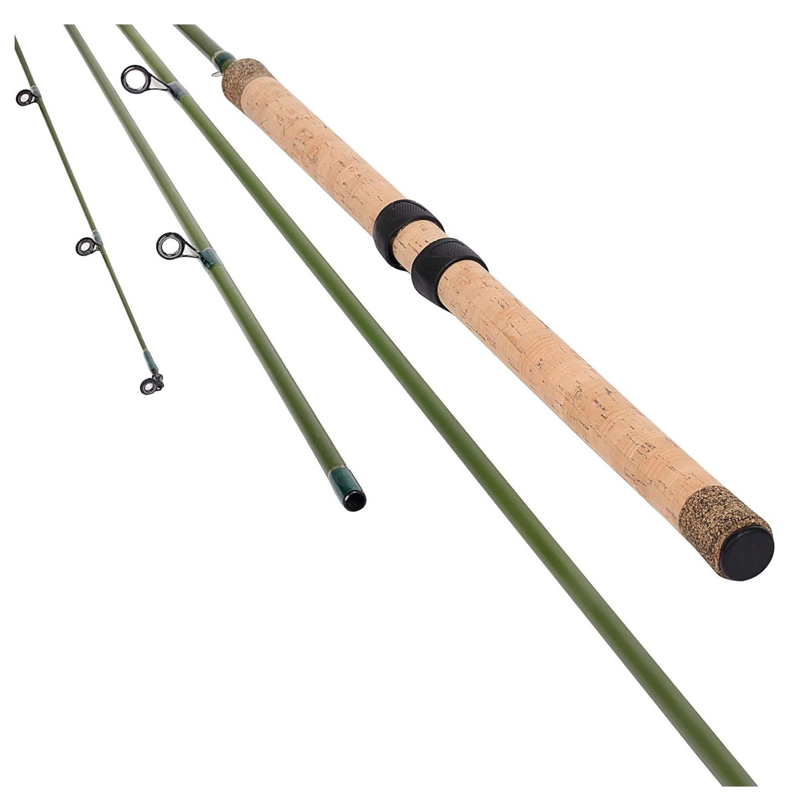 13' CENTERPIN Center PIN Float Fishing Rod 610lbs Wooden Cork Handle 4
