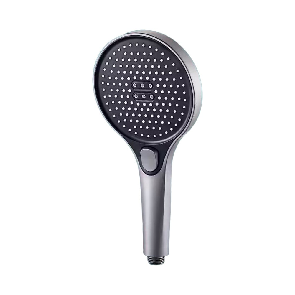 13 CM Big Panel High Pressure Shower Head Black 3 Modes Large Flow ...