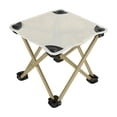 thumbnail image 1 of 13" Camping Foot Stool, Folding Camp Ottoman, Lightweight Collapsible Camp Footrest, Folding Camping Footrest, Lightweight Beach Chair Footrest, Portable Outdoor Footrest, White, 1 of 6