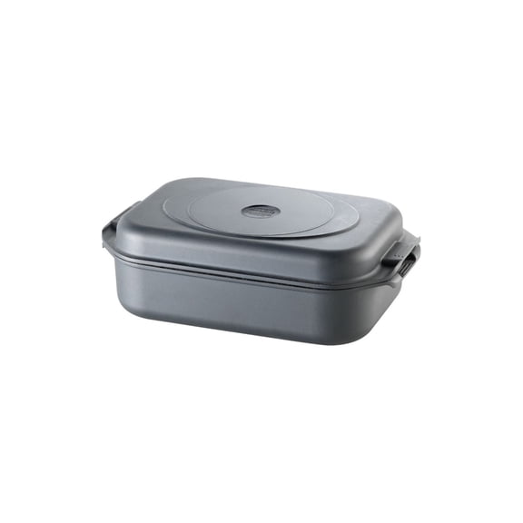 13" Cast Aluminum Roaster with Non-Stick Granite Surface and Even Heat Distribution