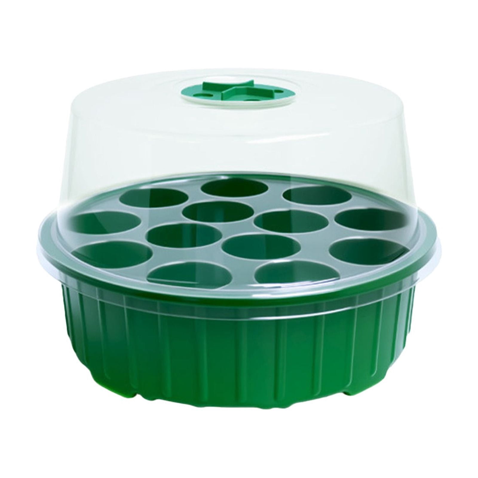 13 Cell Mini Starter Tray with Ventilated Cover, Compact Indoor Garden Kit for Herbs and s, Small Propagation Box with Drainage for Home Planting Projects and Hobbies