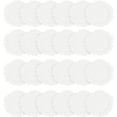 thumbnail image 1 of 13" Charger Plates Set of 24, Round Plastic Reef Plate Chargers, Plastic Ruffled Rim Decorative Plates, Lightweight Plates for Table Setting, Wedding Dinner Party Decoration (White), 1 of 18