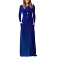 thumbnail image 1 of 13 Colors! Women Dress Maxi Lady Cotton Long Dresses Boho Color Plain Empire Waist Wrinkle Pockets Cogild, 1 of 2