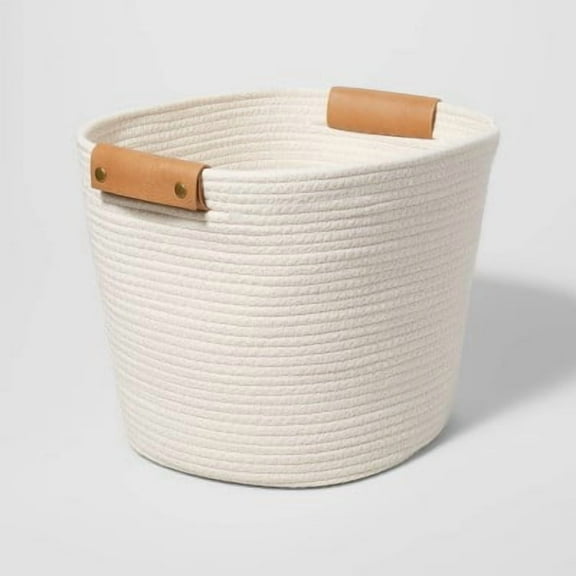 13" Decorative Coiled Rope Basket