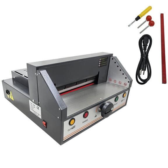 13" Desktop Electric Paper 40MM Cutting Thickness Cutter with Auto Paper Clamp 110V
