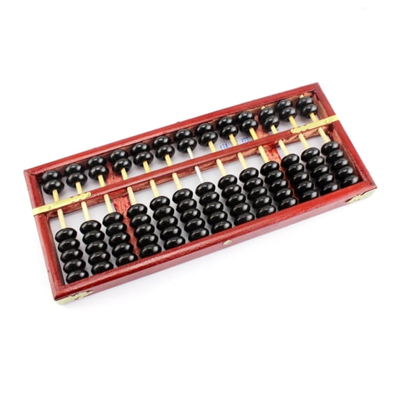 13-Digit Abacus Traditional Wood Abacus Educational Toy 13 Column 7 Beads Abacus Math Education Calculator for Teaching