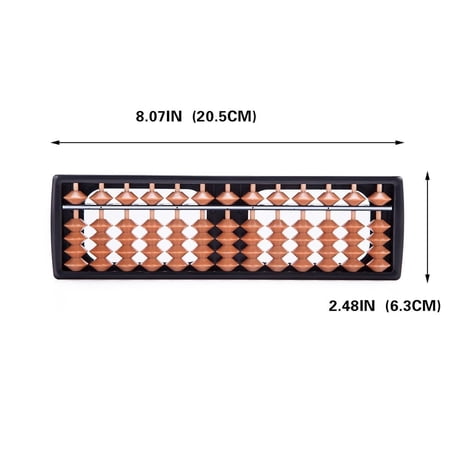 13 Digit Rods Standard Abacus Soroban Chinese Japanese Calculator Counting Tool 8"