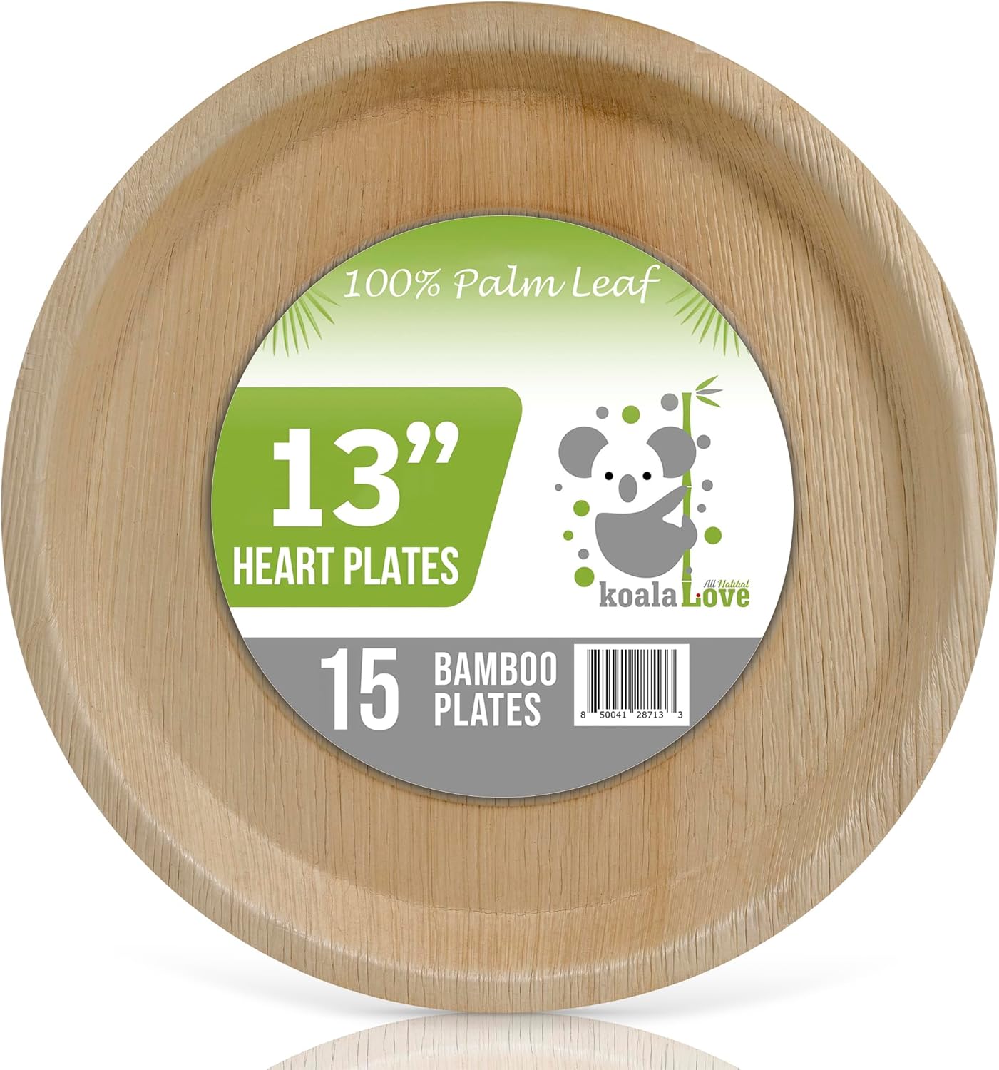 Charity Leaf Disposable Palm Leaf Plates – 50-Pack, 4-Square, Eco-Friendly & Biodegradable For Events