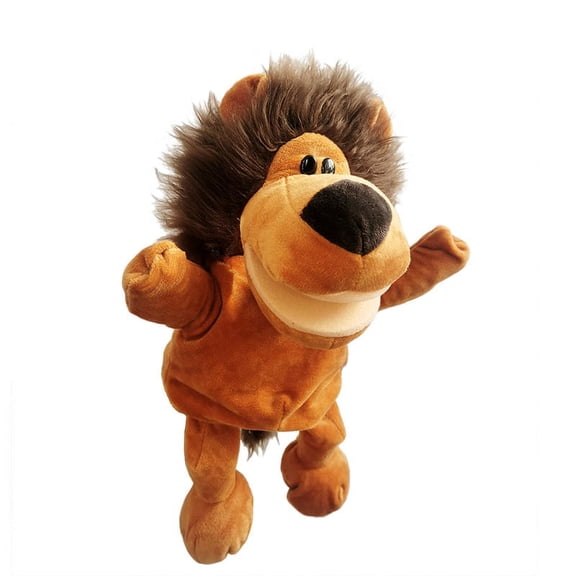 13" Full-Body Animal Hand Puppet with Movable Mouth, Handmade Plush Toy for Kids, Ideal for Puppet Theater, Bedtime Stories & Preschool Play