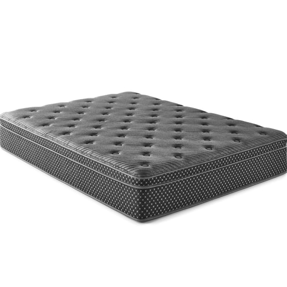 13" Full Gray Foam+Spring Mattress - Contours to Body Parts - Night's Rest - Made in America