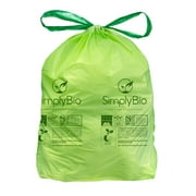 13 Gal. 1 Mil. Compostable Trash Bags with drawstring, Eco-Friendly, Heavy-Duty (30-Count)