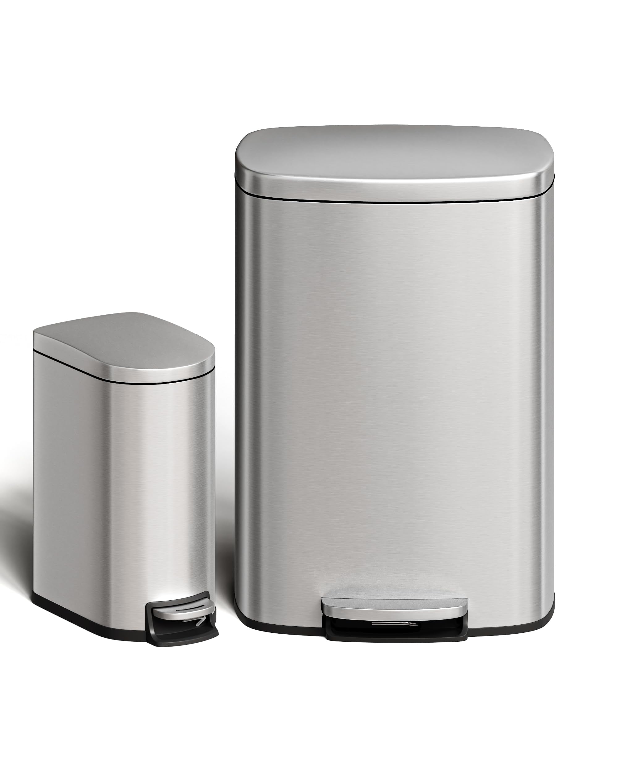 simplehuman 58L/15.3G Stainless Steel Dual Compartment Kitchen