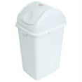 thumbnail image 1 of Superio 13 Gallon Portable Slim Garbage Can, White Granite, 1 of 5