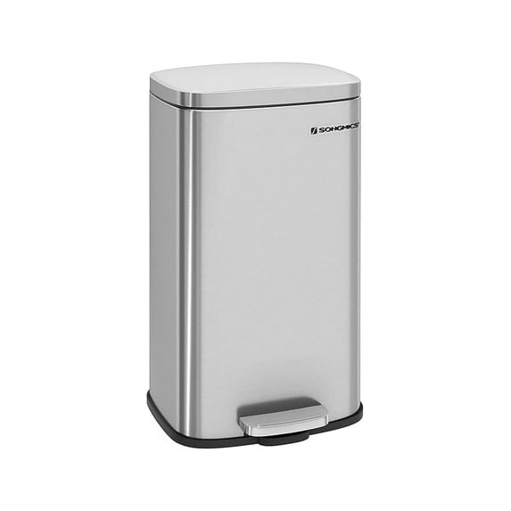 13 Gallon (50 L) Trash Can, Stainless Steel Kitchen Garbage Can ...