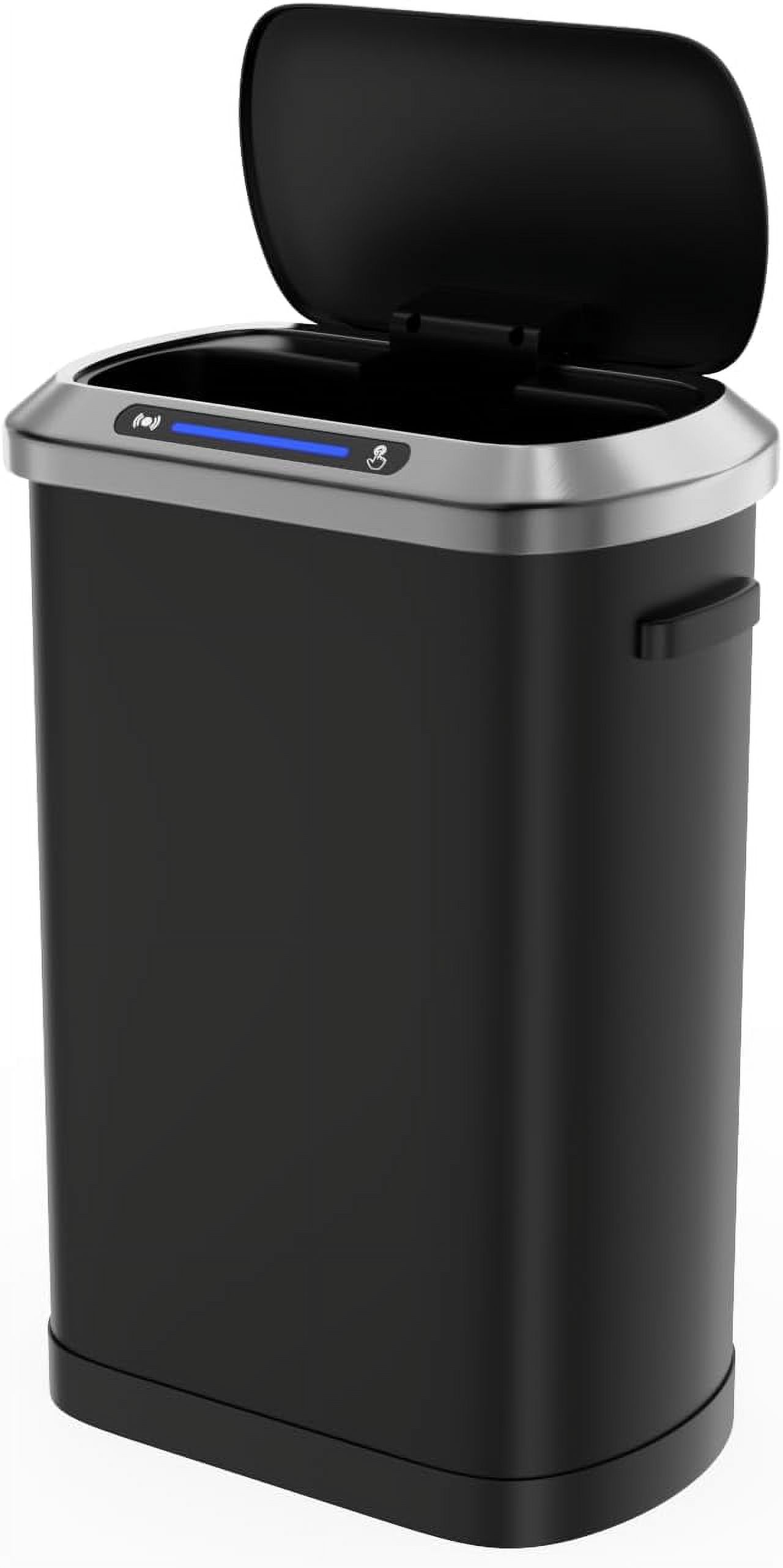 13 Gallon 50L Smart Automatic Trash Can with Lid, Stainless Steel