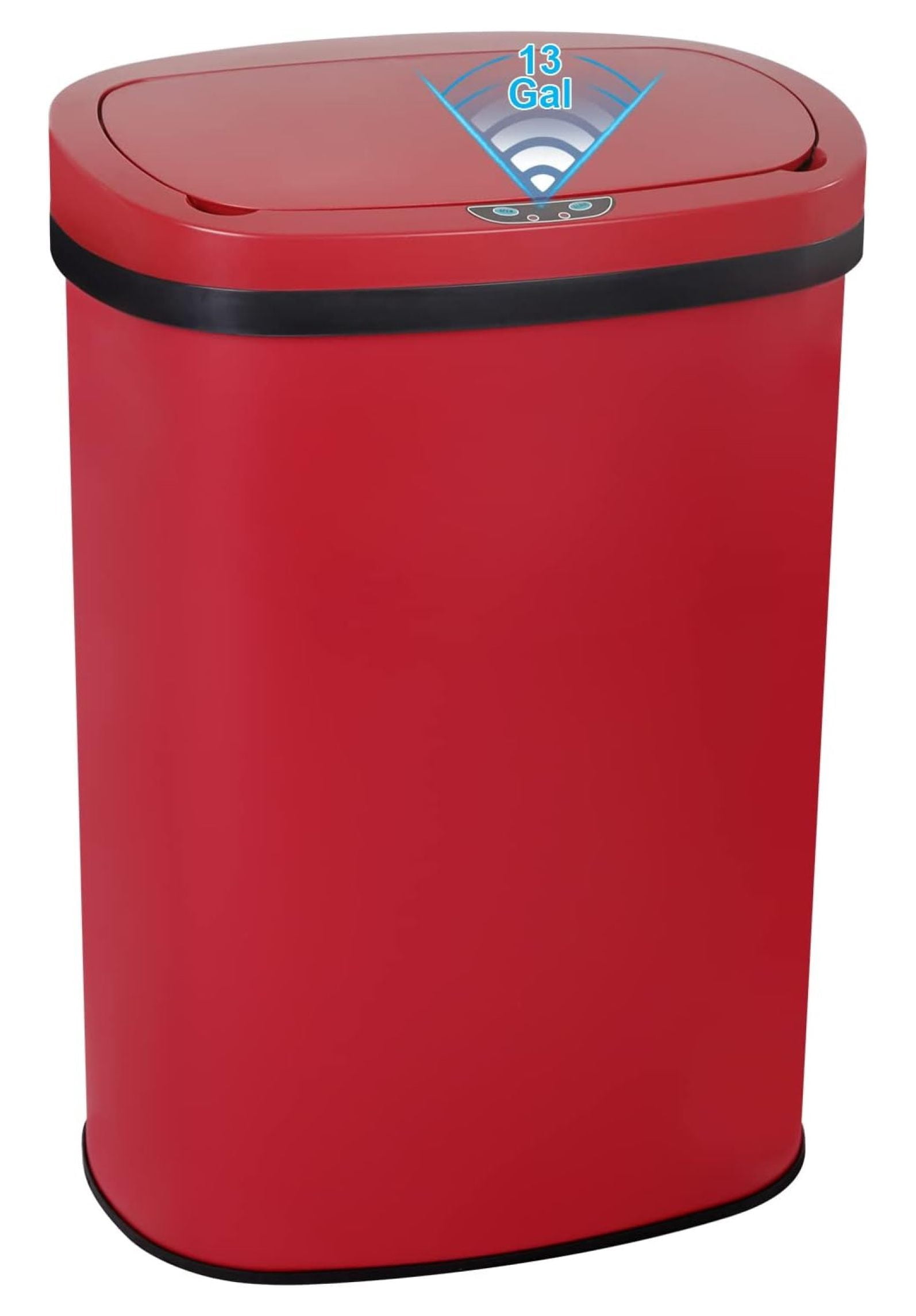 13 Gallon 50L Touch Automatic Stainless Steel Trash Can Garbage Can ...