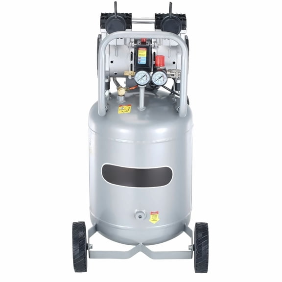 13 Gallon Air Compressor, 2HP Oil-Free 4.6 SCFM@90PSI, Quiet Air Compressor for Tire Inflation, Auto Repair, Woodworking, Painting - 125 PSI Max