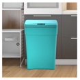 13 Gallon Automatic Sensor Trash Can, Blue, Plastic, 13.0 Gallons