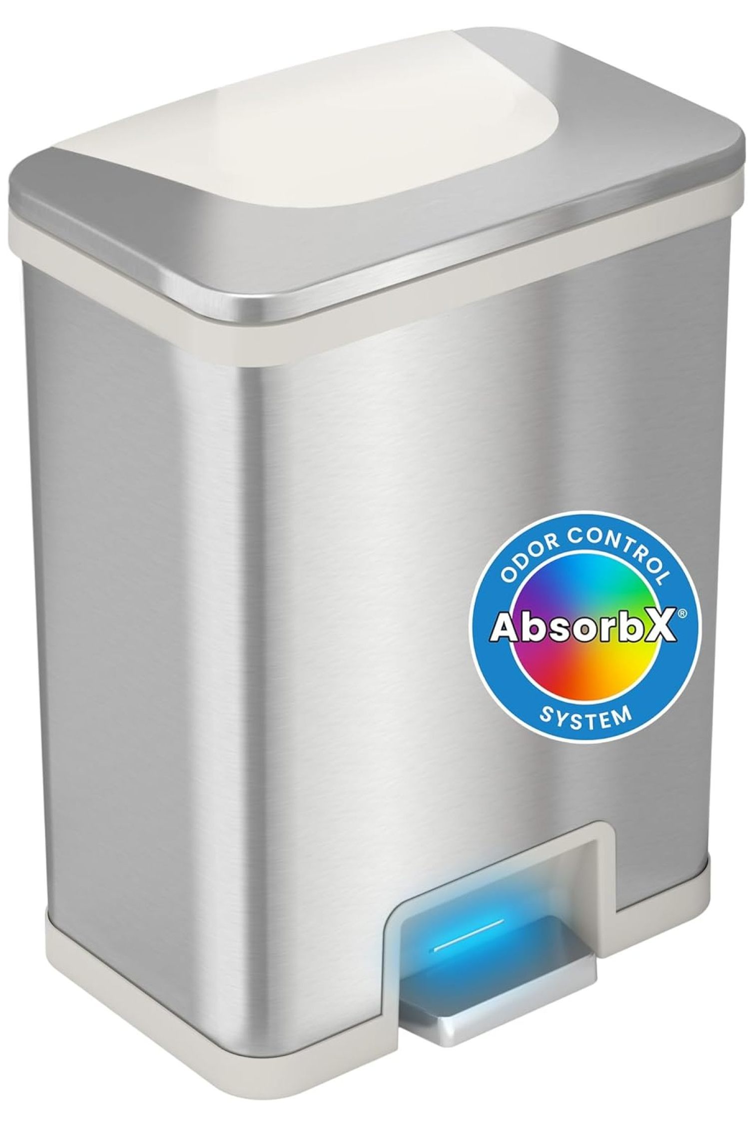 13 Gallon Automatic Step Sensor Trash Can with Odor Control System
