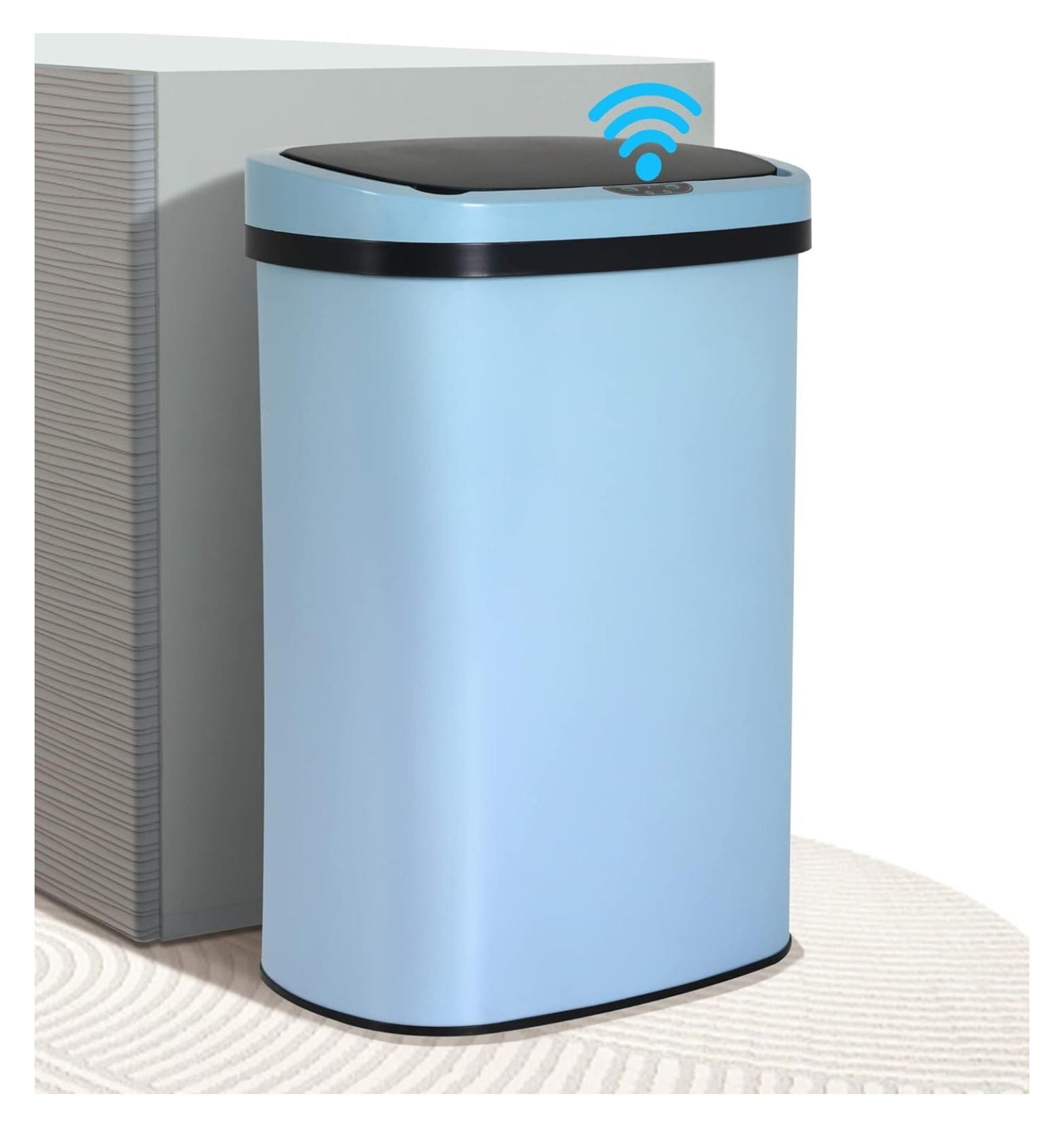 13 Gallon Automatic Trash Can, Sensor, TouchSensitive, Brushed