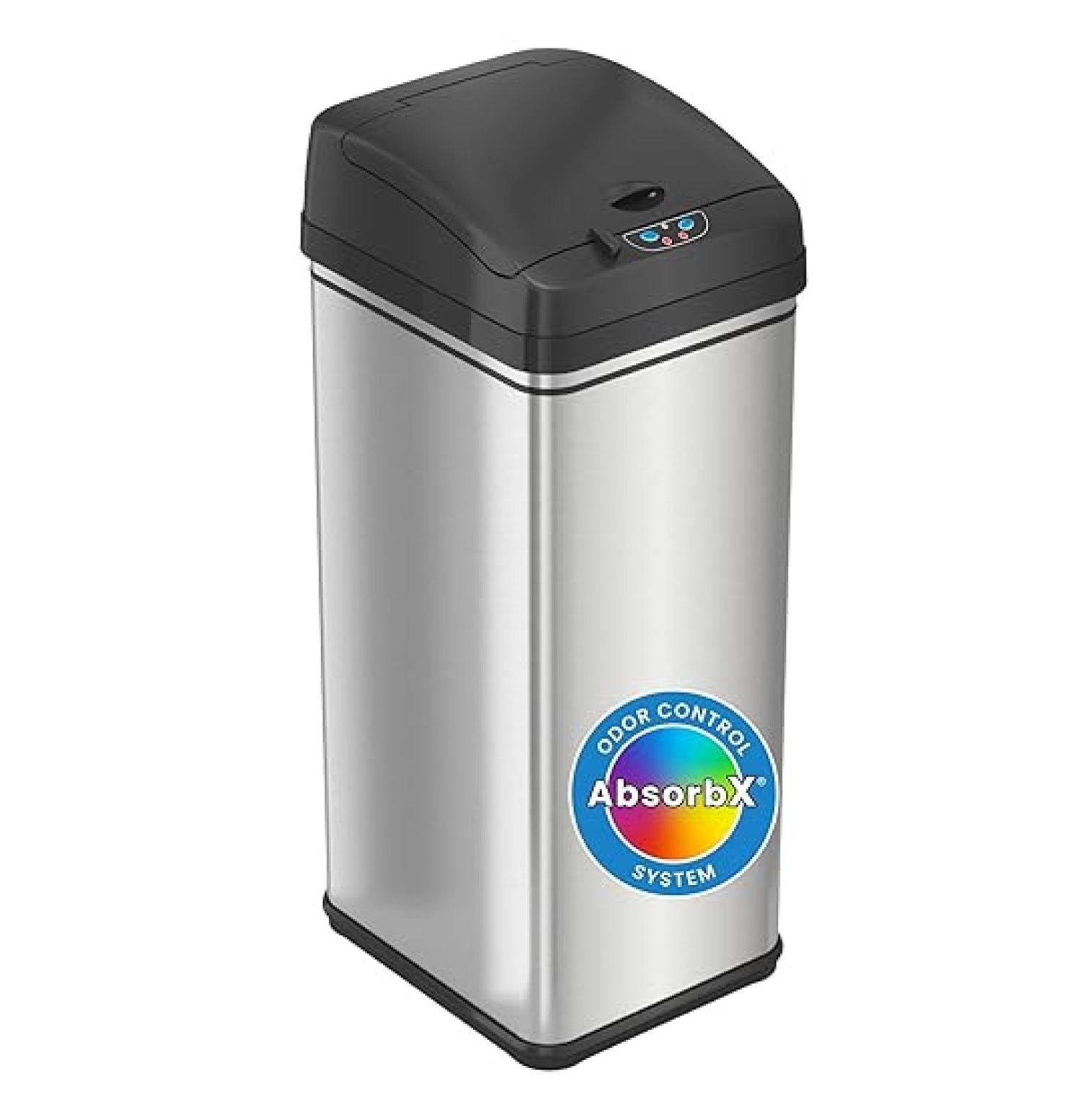 13 Gallon Child-Proof Sensor Trash Can with AbsorbX Odor Filter Kitchen ...