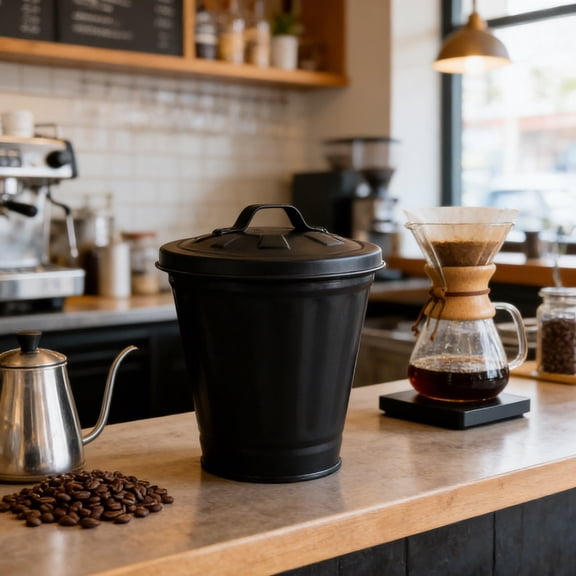 13 Gallon Compost Bin Kitchen, for use on Countertops or Under Sinks, Hanging Trash Can with Lid, for Cupboard/Bathroom/Bedroom/Office/Camping, Mountable Indoor Compost Bucket