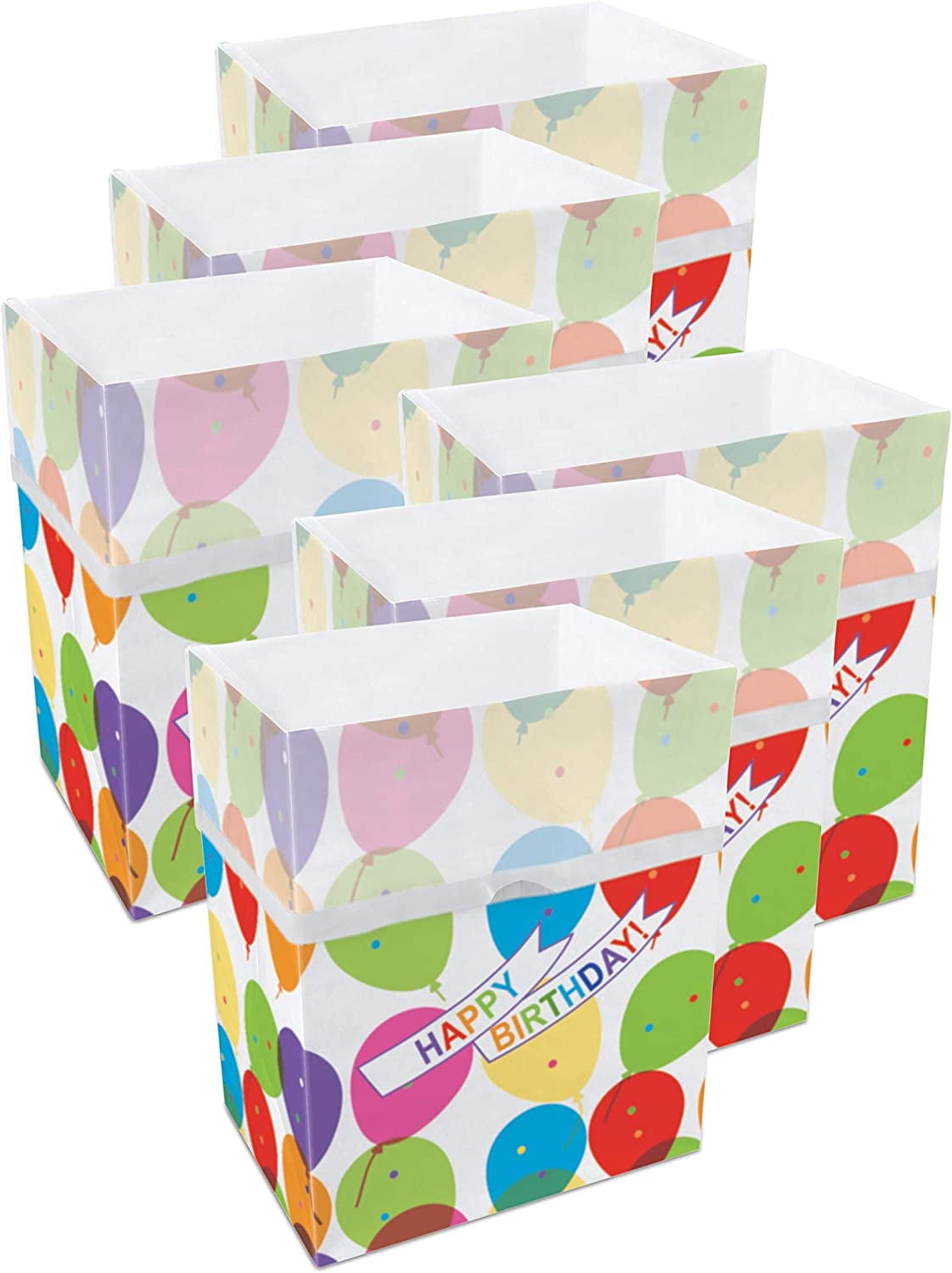 13 Gallon Disposable Trash Cans (6Pack). Reusable Garbage And