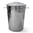 thumbnail image 1 of 13-Gallon Galvanized Steel Round Trash Can with Lid, 1 of 10