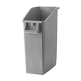 thumbnail image 1 of 13 Gallon Gray Slim Tall Plastic Industrial Trash Cans for Kitchen and Restaurant, 1 of 7