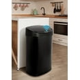 thumbnail image 1 of CL.HPAHKL 13 Gallon Kitchen Garbage Can Automatic Trash Can 13 Gallon Stainless Steel Trash Can Touch Free Bathroom Trash Can with Lid for Bathroom, Kitchen, Office, Black, 1 of 8