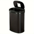 thumbnail image 1 of 13-Gallon Kitchen Trash Can Black Stainless Steel Garbage Can Automatic Touch Free Garbage Bin Motion Sensor Trash Can with Lid Metal Waste Bin for Living Room, Kitchen, Bathroom, Office, 1 of 7