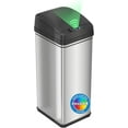 thumbnail image 1 of SensorCan 13 Gallon Kitchen Trash Can with Lid & Odor Filter – Motion Sensor Stainless Steel Garbage Bin for Home, Office, or Garage – Slim Oval Shape, Large Capacity Design-wpp, 1 of 10