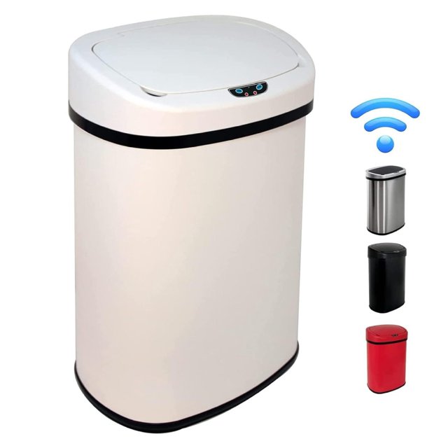 13 Gallon Kitchen Trash Can with Sensor and Lid High Capacity 50 Liter