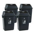 thumbnail image 1 of 13 Gallon Large Plastic Trash Can with Swing Lid, Kitchen Garbage Can with Lid, 4 Packs, 1 of 7
