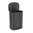 13 Gallon Stainless Steel Foot Pedal Large Trash Can with Soft Close
