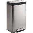 13Gallon Stainless Steel Step Trash Can with FingerprintResistant