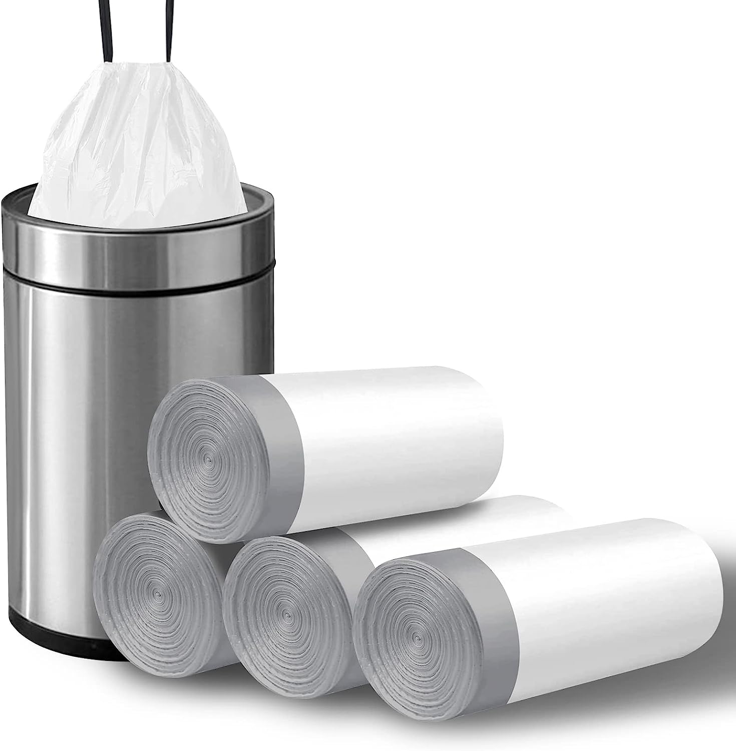 13 Gallon Tall Trash Bags Drawstring 120 Count, Trash Bags 13 Gallon