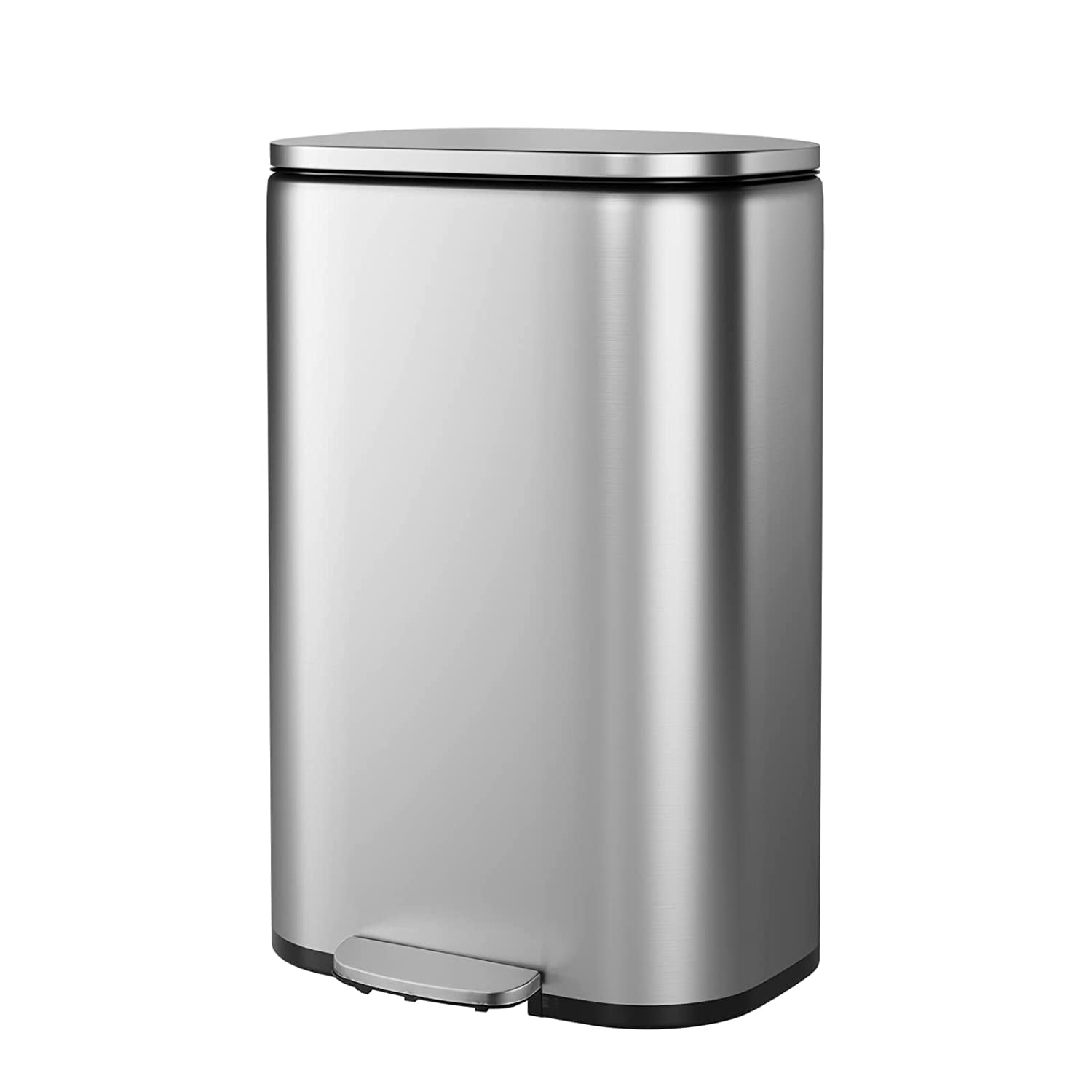 13 Gallon Trash Can, Fingerprint Proof Stainless Steel Kitchen Garbage