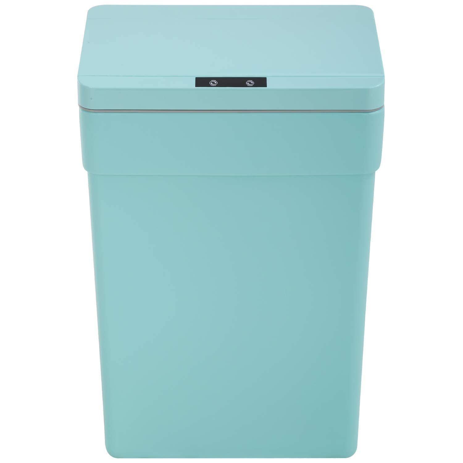 13 Gallon Trash Can Plastic Kitchen Trash Can Automatic Touch Free High