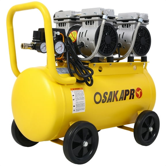 13 Gallon Ultra Quiet Air Compressor, 2.5HP, Max 115 PSI, 70dB Low Noise Oil-Free Air Compressor for Auto Repair, Bike Tires, Garage Spray Painting