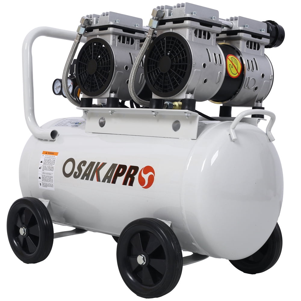 Compressor Fea 13 Gallon Ultra Quiet Air Compressor, 2.5HP, Max 115 PSI, 70dB Low ...