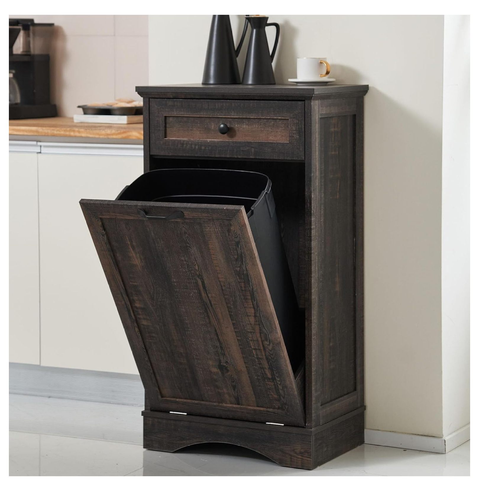 13 Gallons Tilt Out Trash Standing Kitchen Trash