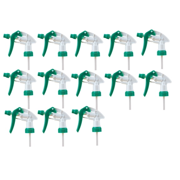 13 Green Heavy-Duty General-Purpose Trigger Sprayers 28/400 Neck Chemical Resistant Glass or Plastic Bottles